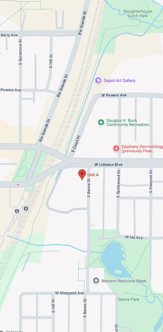 Map - how to visit our Littleton dentist
