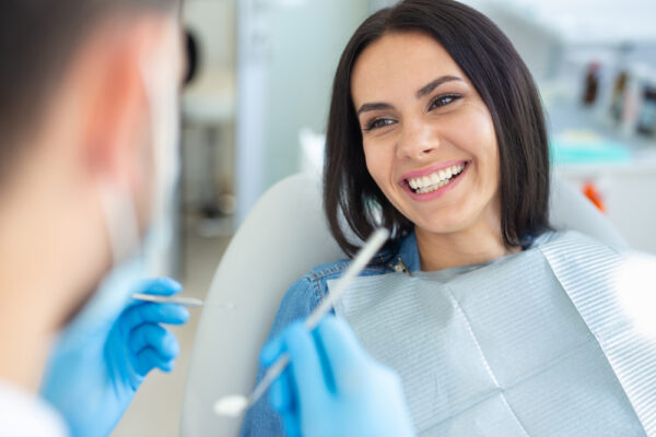 young woman visiting the dentist